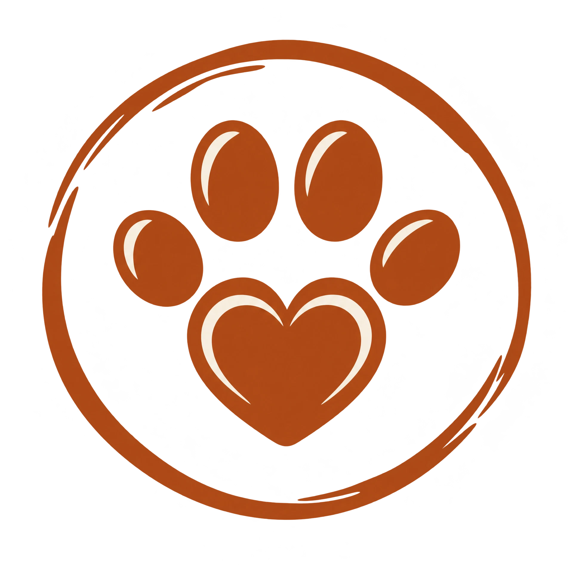 Paw & Memory paw-print emblem